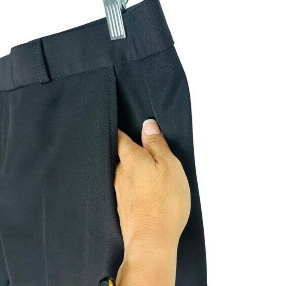 Banana Republic Ryan Slim Straight-Fit Washable Bi-Stretch Pant, Black Size 12 - Picture 5 of 8
